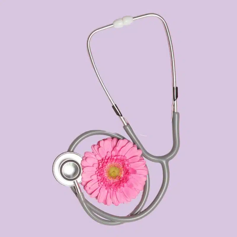 stethescope with flower