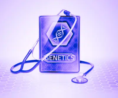 genetics with stethoscope