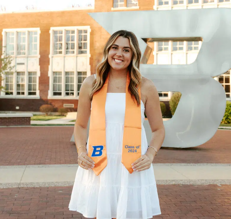 Aynslee at college graduation